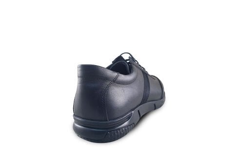 Oks 515 Hank Deri Siyah Unisex Personel Ayakkabı