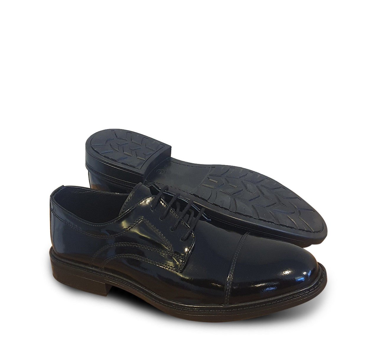 Oks Clever GM154 Siyah Rugan Erkek Klasik Deri Ayakkabı